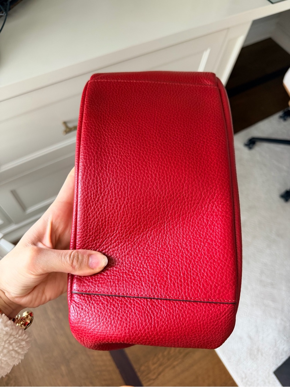 COACH Pennie Red Pebbled Leather Shoulder Crossbody Bag 6152 NEW - Picture 12 of 16